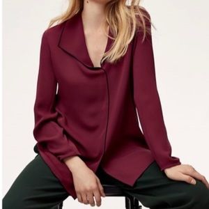 Aritzia Babaton Rena Longsleeve Blouse